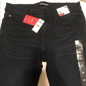 Express Skinny Jeans - Dark Denim almost black